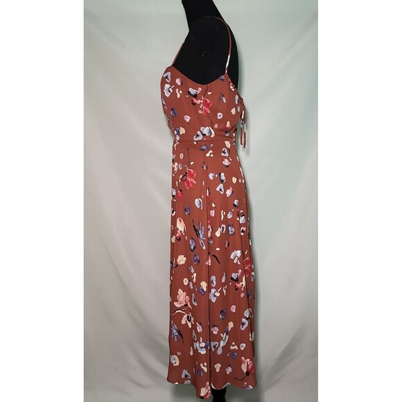 HUTCH Declan Floral Sleeveless Square Neck Knee Length Cami Dress Size 4 - Picture 4 of 12